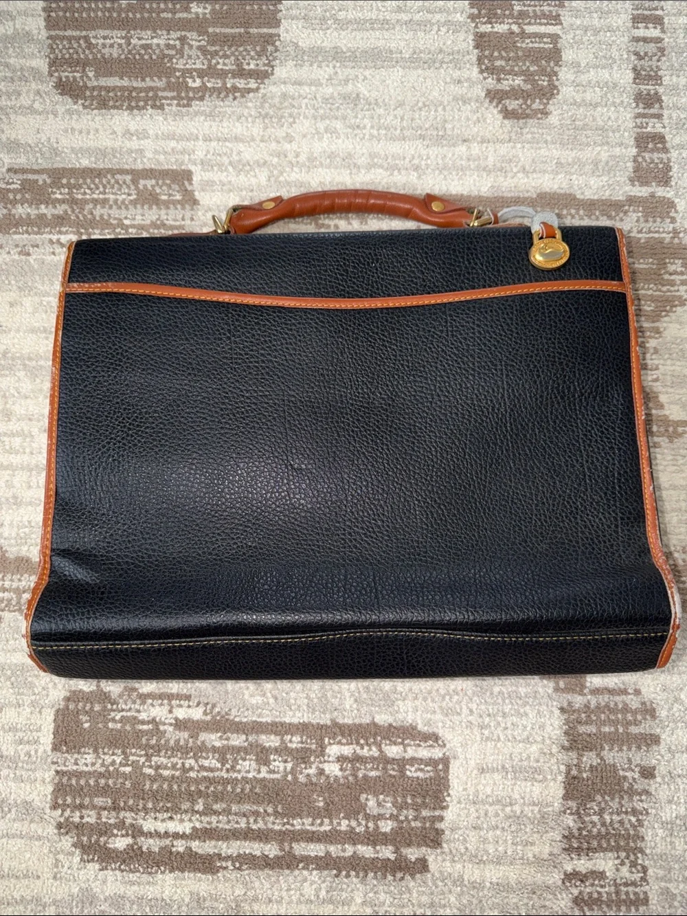 Dooney & Bourke Black Briefcase work bag laptop casual Vintage Good condition